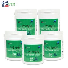 솔섬식품 신안 천일염으로 만든 송염 구강 양치소금 200g, 5개