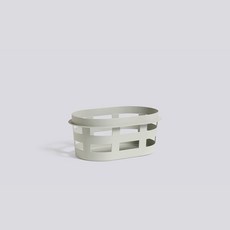 HAY Laundry Basket 북유럽 디자인 펀칭 단색 의류 수납 바구니, 개, 밝은 회색 (소)