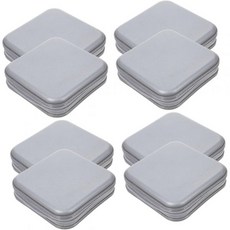 Veemoon 4Pcs Cd 클러치백 수납 정리함 파우치 지갑 홀더 경량 하드 월렛 자동차 휴대용 케이스 수납함 구매 빨간색 가정용 플라스틱 여행용 가방, 15X15X5CMx4pcs, Silverx4pcs