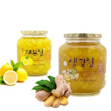 [견과공장] 생강청 950g + 레몬청, 1set