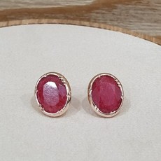 원석루비귀걸이