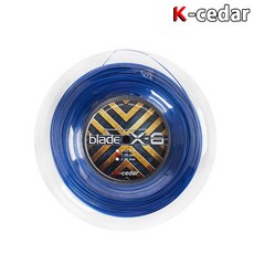 케이세다 블레이드 X-6. 1.18mm. 블루. 테니스 스트링. 케이세다스트링.