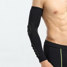 외부충격 쿠션 팔꿈치보호대(블랙) M 헬스 고정 압박 밀착도