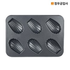 정우 깊은 마들렌틀 부채팬 미니오븐 6구 [홈베이킹 마들렌판 정우공업사], 1개