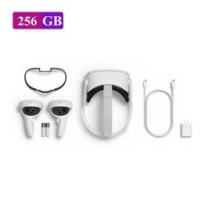 DM oculus quest 2 고급 올인원 가상 현실 vr 헤드셋 128GB 메타, 256GB