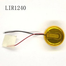 자동차키건전지 LIR1240 리튬 배터리 라인 블루투스 헤드셋 마우스 용접 와이어 36v 충전식 코인 셀 2 개묶음