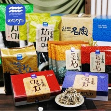 [완도명가] 종합세트2호(돌김100장 김밥김100장 미역40gx2 건다시마200g 조림멸치500g), 단일속성, 1개, 단품
