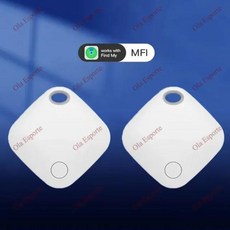 GPS 추적기 블루투스 Find My 앱 글로벌 포지셔닝 파인더 에어태그 매우 긴 배터리 수명 스마트 분실 방지 포지셔너, 1) 2PC white