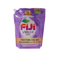피지 [FiJi] 바이럭스 액체세제 오리지널 리필용 2L (바이러스 99.9% 제거) 액상세제 리필, 2개