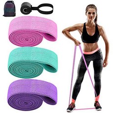Risefit 롱 저항 밴드 세트 천 풀 Up 보조 밴드 3 팩 피트니스 운동 밴드, 상세내용참조, 상세내용참조, 상세내용참조