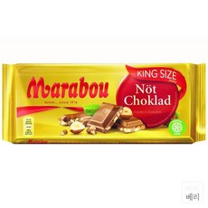 Marabou 마라보우 낫 초클라드 헤이즐넛 밀크 초콜릿 XXL 250g, 1개