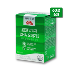 고려은단 오메가3 퓨어 알티지 DHA 오메가 3 751mg 60정 X 6박스 HD, 없음, 6개월분(6박스)