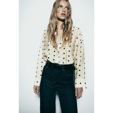 ZARA 자라 폴카 도트 셔츠블라우스