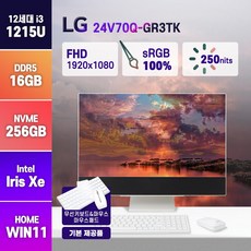 LG전자 2022년형 일체형 PC 24V70Q-GR3TK 인텔 i3-1215U, 16GB/SSD256GB/윈도우11홈