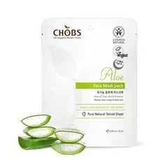 CHOBS 유기농 에센스 알로에 마스크팩 임산부 민감성피부, 1개입, 1개