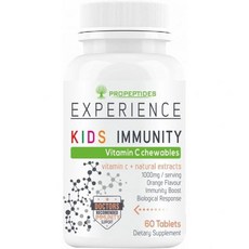 강화제로 VIT d3 Amla 시트러스 바이오플라보노이드 아사이 베리 포도씨드 1회 제공량당 1000mg 무설탕 츄어블 -60개 어린이용 비타민 C 정제, 1개