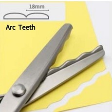 가죽원단직물 절단을 위한 전문 재단사 가위 가죽 헤비 듀티 산업 날카로운 바느질 Dressmake, Arc teeth 7mm, 09 Arc teeth 7mm