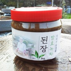 지리산 화개 발효녹차 된장 2kg 집된장 재래식 된장 발효녹차를 이용한 장류제조방법 발명특허 염도가 낮아도 변하지 않고 담백함 무방부제 무조미료 국산콩