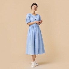 JAJU 여 시어서커 버튼 원피스 J133201025051