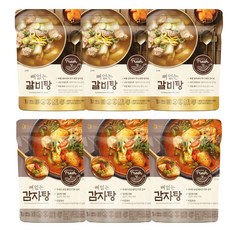 아워홈 뼈없는 갈비탕 400g x 3개 + 감자탕 400g x 3개 (총6개)