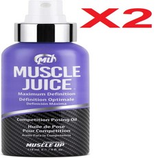 [영국발송] 118ML 2병 프로탄 머슬쥬스 맥시멈 데피니션 포징오일 Protan Muscle Juice Maximum Definition Competition Posing Oil, 2개