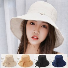 데일리비 스트랩 홀드 여성 벙거지 버킷햇 챙모자 햇볕가리개 모자 중년모자