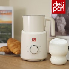 델리팬 전동 우유거품기 DEL-MF700 밀크프로더 분리형, 아이보리 단품, 단일상품_색상_상세페이지참조
