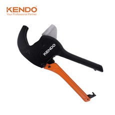 KENDO PVC파이프 컷터 엑셀 호스 가위 라쳇형 절단기, PVC캇타 50333, 1개