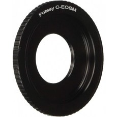 Fotasy 16mm C 마운트 렌즈-Canon EF-M 마운트 어댑터 C 마운트 EFM C 마운트 EOS M 어댑터 16mm Cine Movie C 마운트 렌즈, 단일옵션