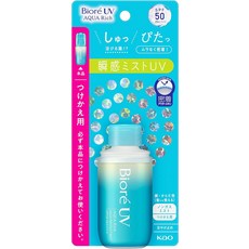 [비오레 선크림 일본직구] 비오레 UV 아쿠아 리치 50 SPF 아쿠아 프로텍트 미스트 교체용 미스트, 1개
