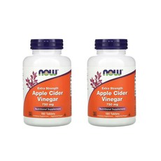 나우푸드 애플 사이다 비니거 750mg 캡슐 180개입 1+1, 2개