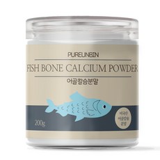 푸른빈 어골 칼슘 분말 가루 100% 비소성, 1개, 200g