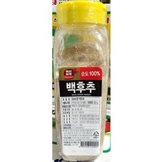 업소용 식당 식자재 주방 재료 백후추분말 400g X4 물엿 양파 페퍼밀 감자전분 생크림, 1개