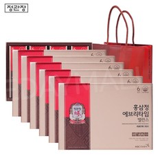 정관장 에브리타임 밸런스 10ml x 20포 (1박스 ~ 6박스) 쇼핑백 포함, 6개