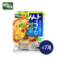 백제 쌀국수 멸치맛 사발면, 92g, 7개