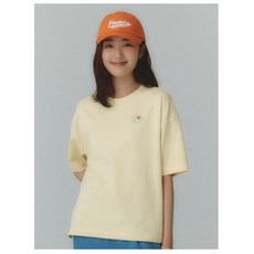 [폴햄][POLHAM] 24년 여름 여성 코숏 쿨텐션 오버핏 자수 반팔티셔츠 (PHE2TR2210)