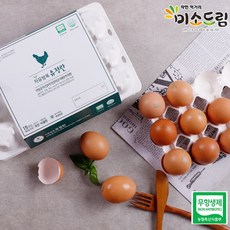 미소드림 난각번호 1번 자연방사 닭이 낳은 친환경 무항생제 유정란 30구 자유방목 계란 달걀