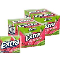 EXTRA 엑스트라 워터메론 수박 껌 슈가프리 10개입 2팩, 2개