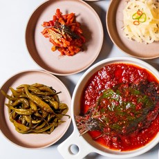 밥도둑 반찬세트 (깻잎무침1kg+간장고추지1kg+무말랭이무침1kg), 1개