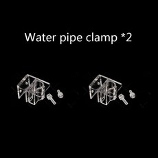 스키머 유리 릴리 파이프 스핀 표면 유입 유출 어항 수조 필터, 1개, 6. Fixing clip 2pcs