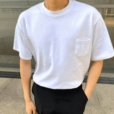 남자어깨뽕반팔티