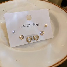 미니하트큐빅귀걸이