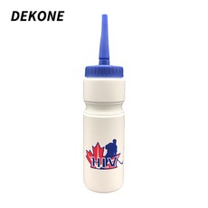 하키 물병 화이트 HDPE 플라스틱 NOBPA 스포츠 아이스하키 축구 라크로스 보틀 클래식 연장 팁 디자인 기어 아이스, 02 blue