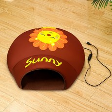 애완동물 전기 침대 및 매트 커버 USB 난방 패드 고양이 개 담요 소파 따뜻한 쿠션 침낭 바닥 보호, 06 Circle lion_02 L, 1개