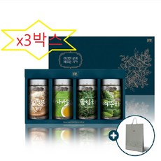 팽이버섯차+바나바잎차+솔잎차+여주차25Tx4병 선물세트 x3박스, 4병(3세트)