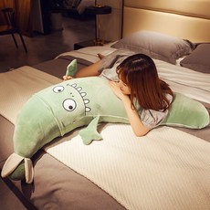 하다맘 동반자 허그 쿠션 피규어 뜯어 빨수 있는 남자 친구 큐트 침대위 와이드 수면 다리 받침 인형, 110cm 뱃심이 좋다 편리한  뜯어, 다이노스