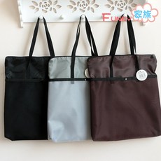 거문 문구 버티컬 삼중망 칸 서류봉투 자료 수납가방 보습봉투 도트 주머니, 갈색