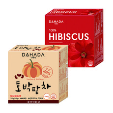 다하다 호박팥차+히비스커스 세트 100티+100티