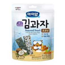 일동후디스 아이얌 김과자, COCONUT(코코넛), 25g, 20개 - 아이얌김