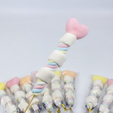 레인보우 마쉬멜로우 꼬치 30g x 10개 달콤한 간식